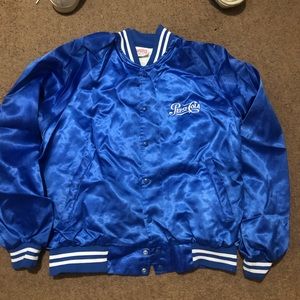 Pepsi vintage letterman jacket light blue large
